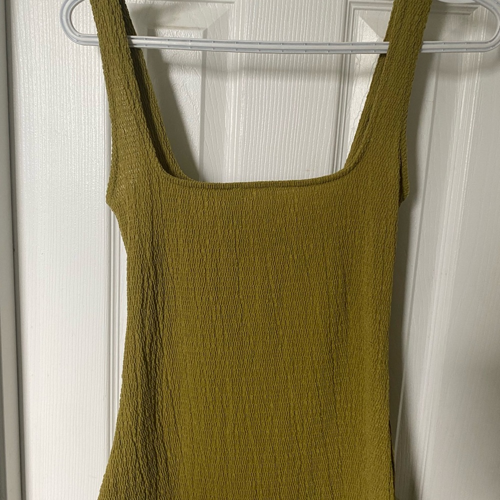 Zara Olive Textured Button-Front - Picture 5 of 5